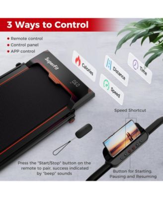 3 in 1 Folding Treadmill with Remote Control and LED Display