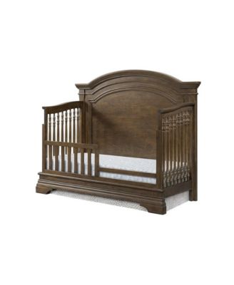 Olivia Traditional Wood Toddler Guard Rail in Rosewood Brown