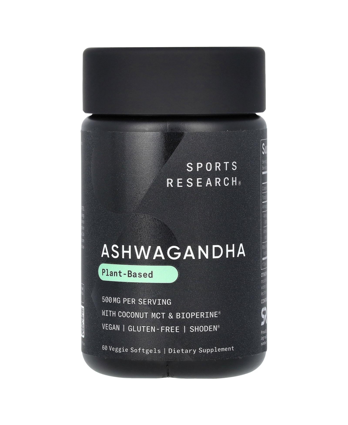 Ashwagandha 500 mg - 60 Veggie Softgels (250 mg per Softgel)