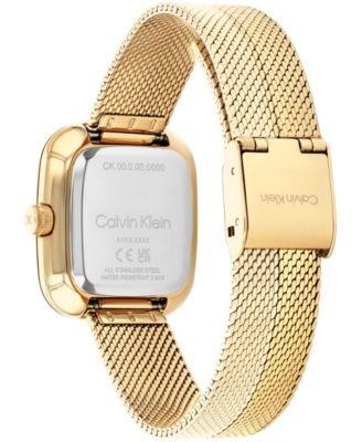 Women's Adore Gold Tone Stainless Steel Mesh Bracelet Watch, 30mm