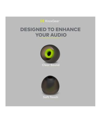 WFC510 Truly Wireless Earbuds (Black) with Silicone Earbud Replacement Tips for In-Ear Headphones (Black, 6-pack)