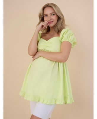 Maternity Off the Shoulder Short Sleeve Babydoll Top - Motherhood