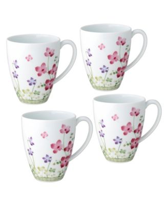 Bloomington Road 4.75" Set of 4 Mugs, Service for 4