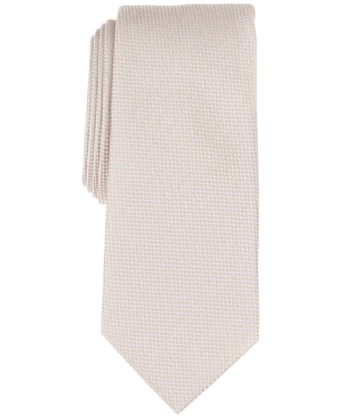 Men's Nasser Slim Solid Tie, Exclusively at Macy's - Taupe