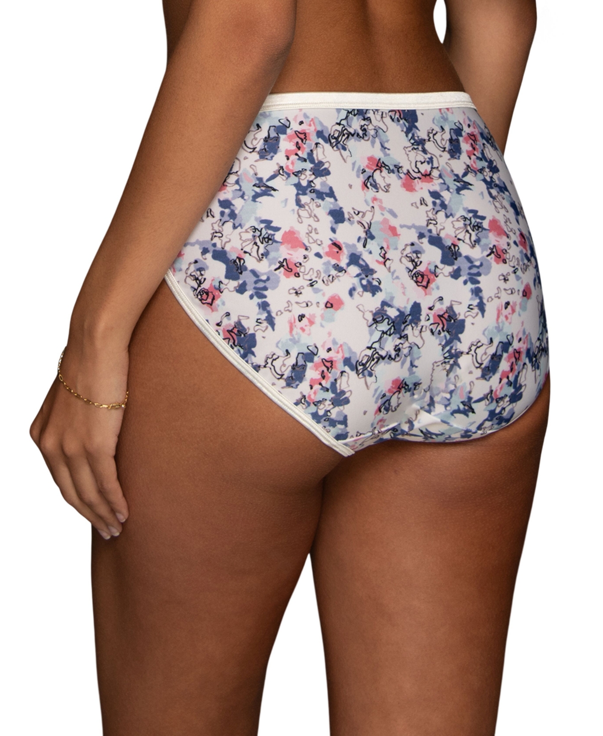 Shop Vanity Fair Illumination Hi-cut Brief Underwear 13108, Also Available In Extended Sizes In City Gardens Print