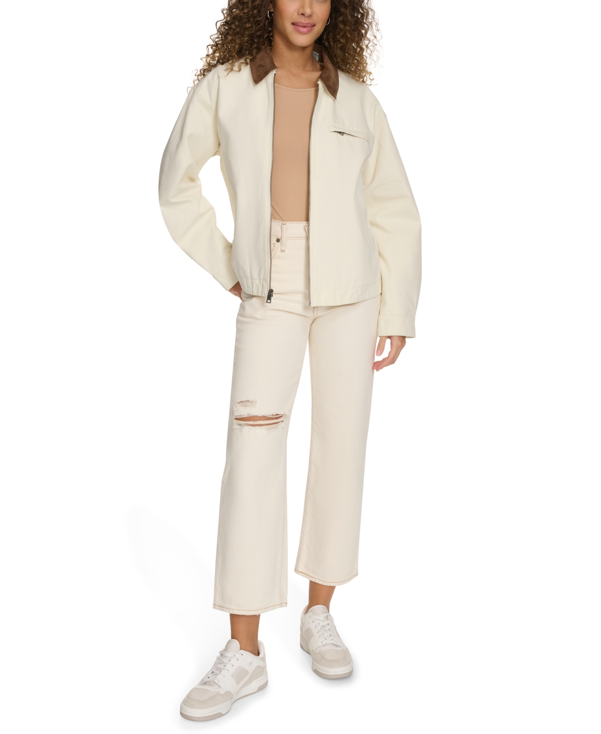 Levi's Women's Utility Collar Jacket In Ecru