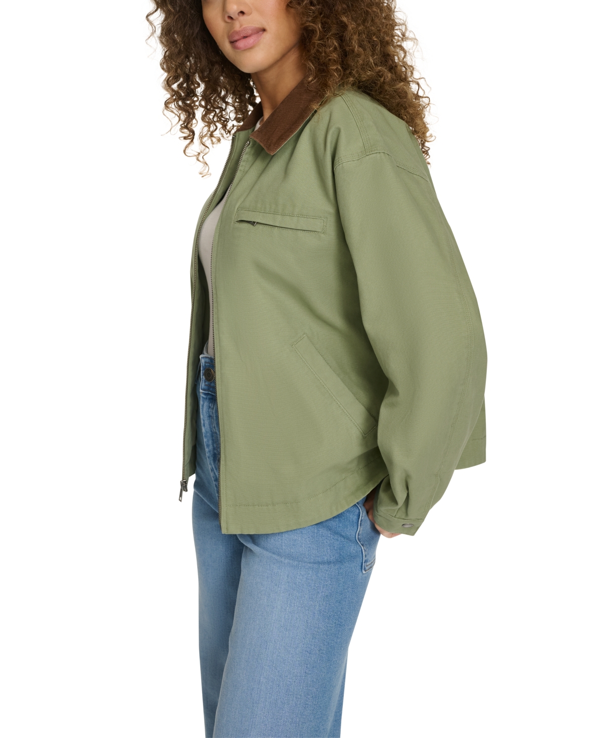 Levi's Women's Utility Collar Jacket In Sage