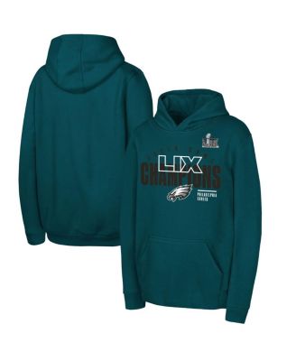 Fanatics - Big Boys and Girls Midnight Green Philadelphia Eagles Super Bowl LIX Champions Iconic Victory Pullover Hoodie
