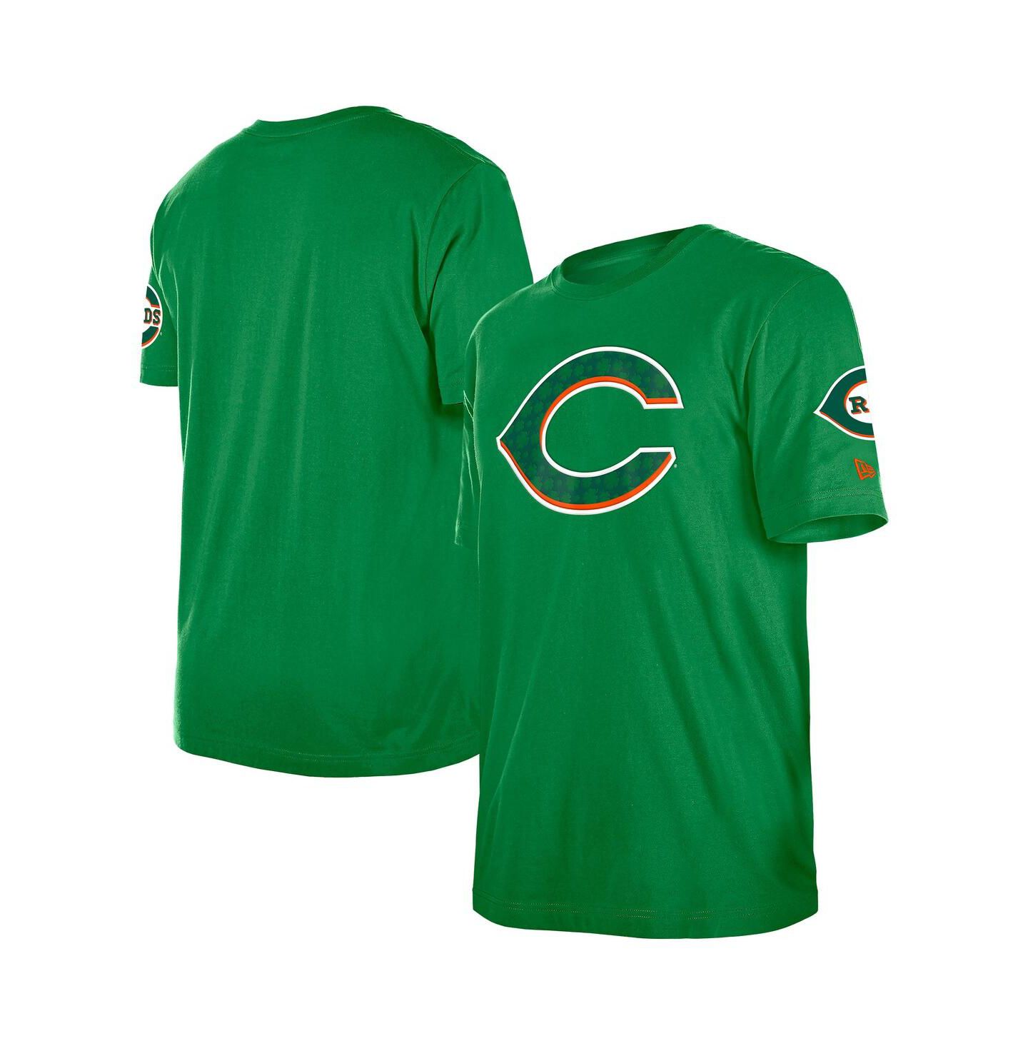 Мужская футболка New Era Kelly Green Cincinnati Reds St. Patrick's Day Shamrock Fill — фото 1