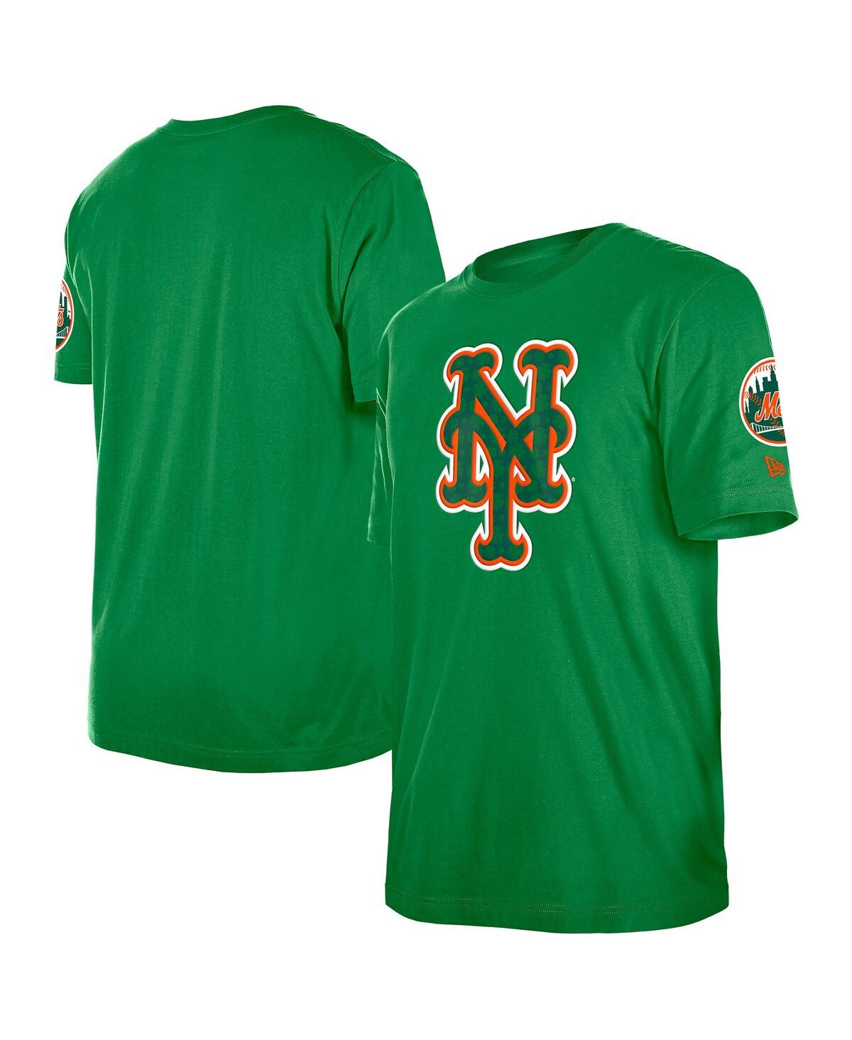 NEW ERA MEN'S KELLY GREEN NEW YORK METS ST. PATRICK'S DAY SHAMROCK FILL T-SHIRT 
