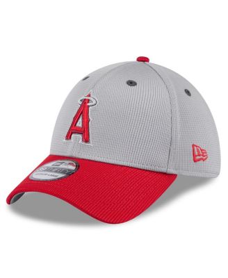 New Era - Men's Gray/Red Los Angeles Angels 2025 Batting Practice 39THIRTY Flex Hat
