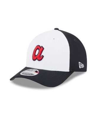 New Era - Men's Navy/White Atlanta Braves 2025 Batting Practice 9FORTY M-Crown Adjustable Hat
