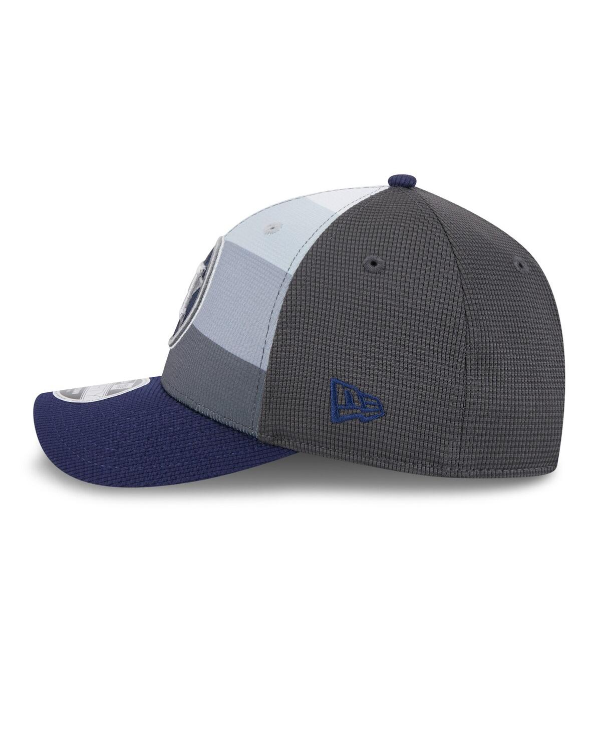 New Era Men's Gray/navy Houston Astros 2025 Batting Practice 9forty M-crown Adjustable Hat In Gray,navy