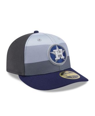Men's Gray/Navy Houston Astros 2025 Batting Practice Low Profile 59FIFTY Fitted Hat