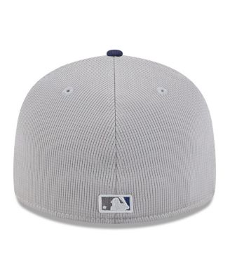 Men's Gray/Navy Tampa Bay Rays 2025 Batting Practice Low Profile 59FIFTY Fitted Hat