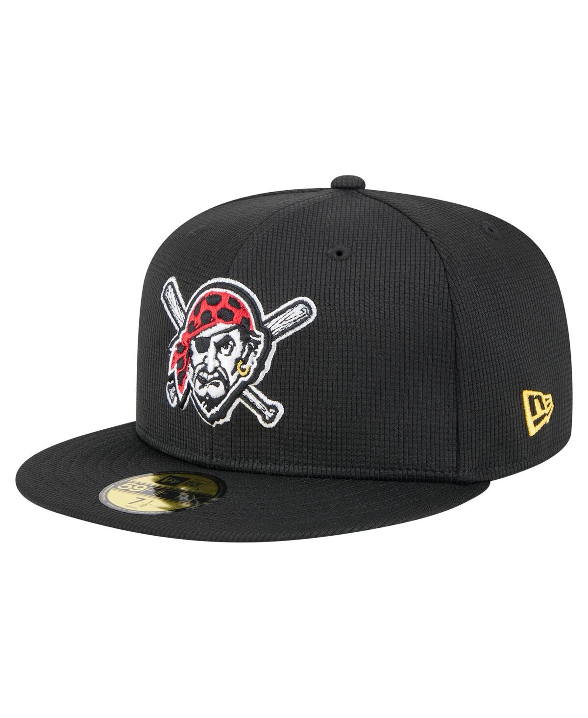 Shop New Era Men's Black Pittsburgh Pirates 2025 Spring Training 59fifty Fitted Hat