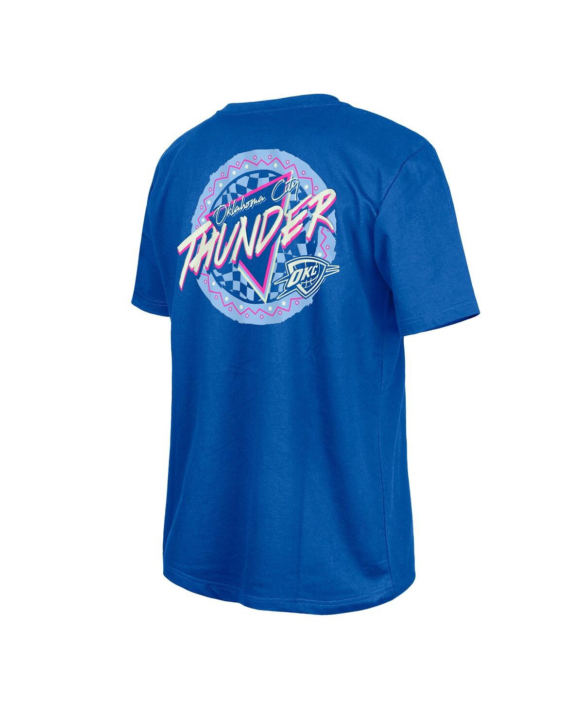NEW ERA BLUE OKLAHOMA CITY THUNDER GLOW-IN-THE-DARK T-SHIRT 