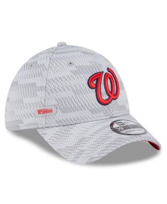 New Era - Men's Gray Washington Nationals 2025 MLB Clubhouse 39THIRTY Flex Hat