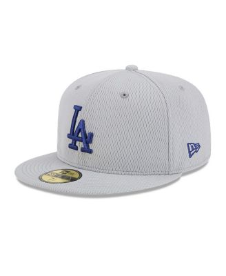 New Era - Men's Gray Los Angeles Dodgers 2025 MLB Clubhouse 59FIFTY Fitted Hat