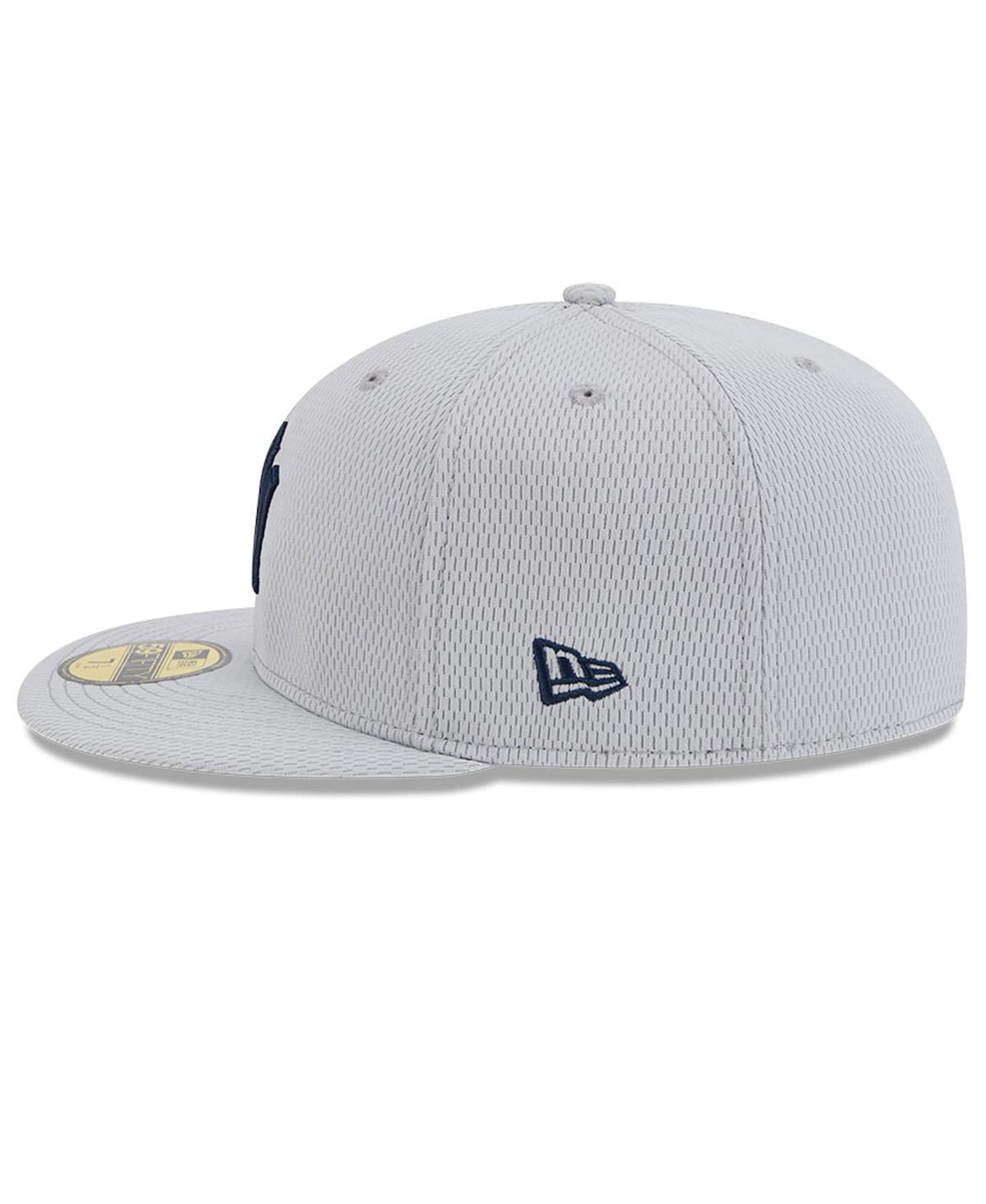 New Era Men's Gray York Yankees 2025 Mlb Clubhouse 59FIFTY Fitted Hat