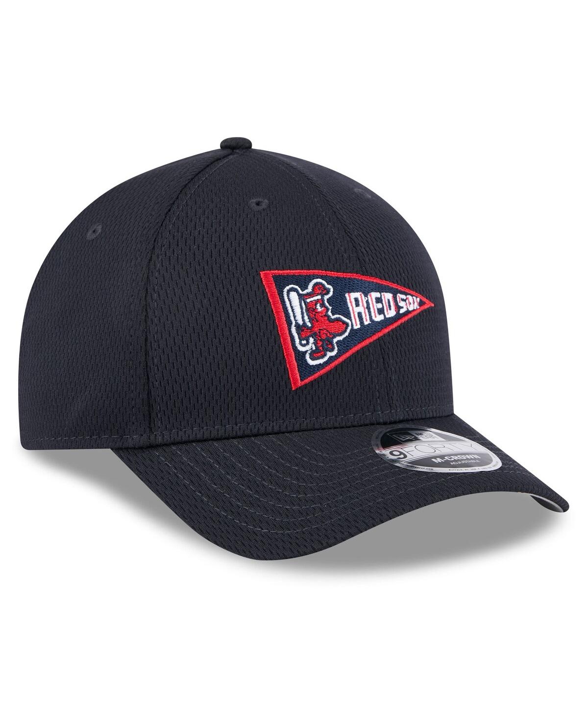New Era Men's Navy Boston Red Sox 2025 Mlb Clubhouse 9forty M-crown Adjustable Hat In Navy