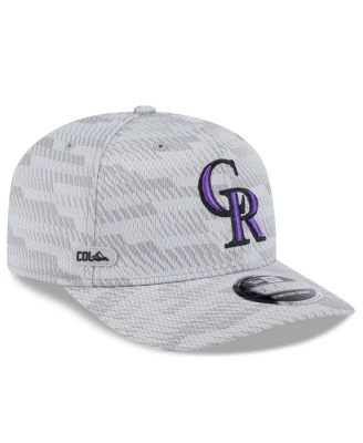 New Era - Men's Gray Colorado Rockies 2025 MLB Clubhouse 9SEVENTY Stretch-Snap Hat