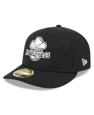 New Era - Men's Black Texas Rangers 2025 MLB Clubhouse Low 59FIFTY Fitted Hat