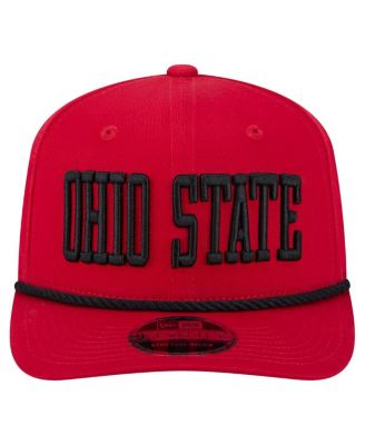 Men's Red Ohio State Buckeyes 9SEVENTY Stretch-Snap Adjustable Hat