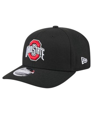 New Era - Men's Black Ohio State Buckeyes 9SEVENTY Team Stretch-Snap Adjustable Hat