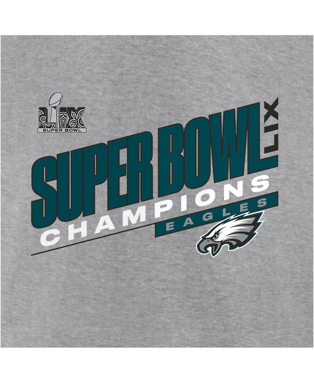 Fanatics Men's Heather Gray Philadelphia Eagles Super Bowl Lix Champions Big Tall Counting Points Score T-shi In Heather Gray