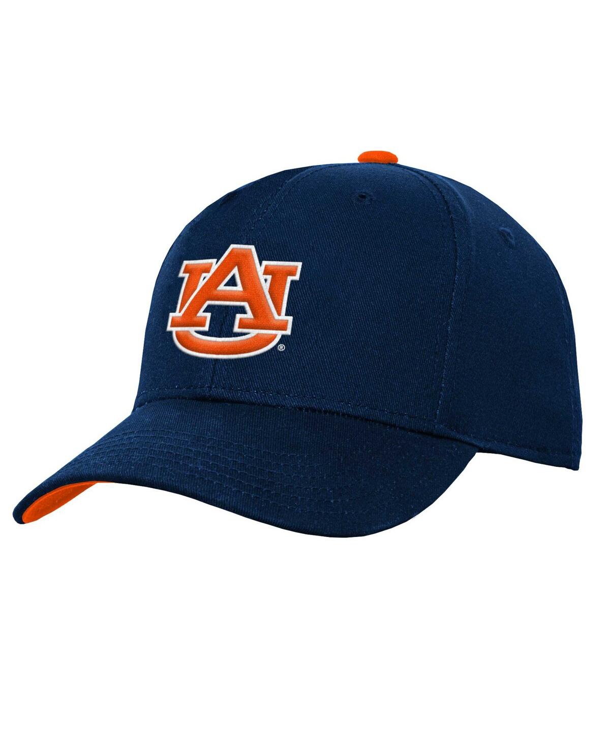 Fanatics Big Boys And Girls Navy Auburn Tigers Logo Adjustable Hat In Navy