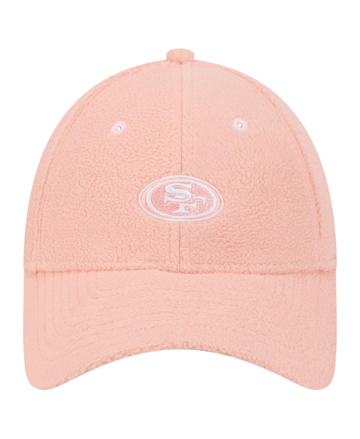 New Era Women's Light Pink San Francisco 49ers Cozy Sherpa 9forty Adjustable Hat In Light Pink