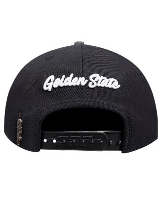 Men's Black Golden State Warriors Paint the City Pinch Front Snapback Hat