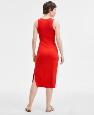 Women's Ribbed Knit Midi Dress, Exclusively at Macy's
