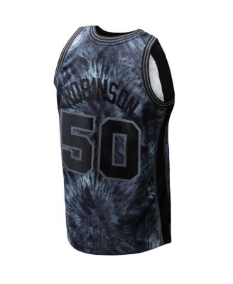 Men's David Robinson Black San Antonio Spurs Hardwood Classics 1998/99 Tie-Dye Swingman Jersey