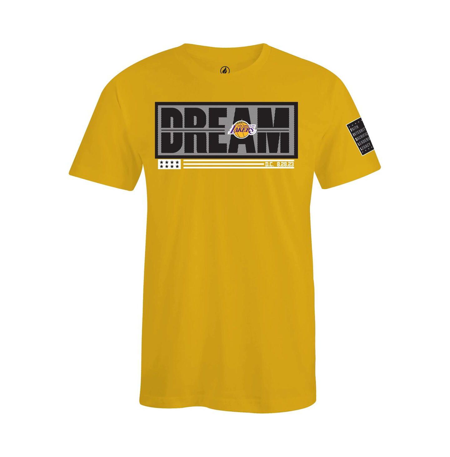 Футболка FISLL x Black History Collection Gold Los Angeles Lakers — фото 3