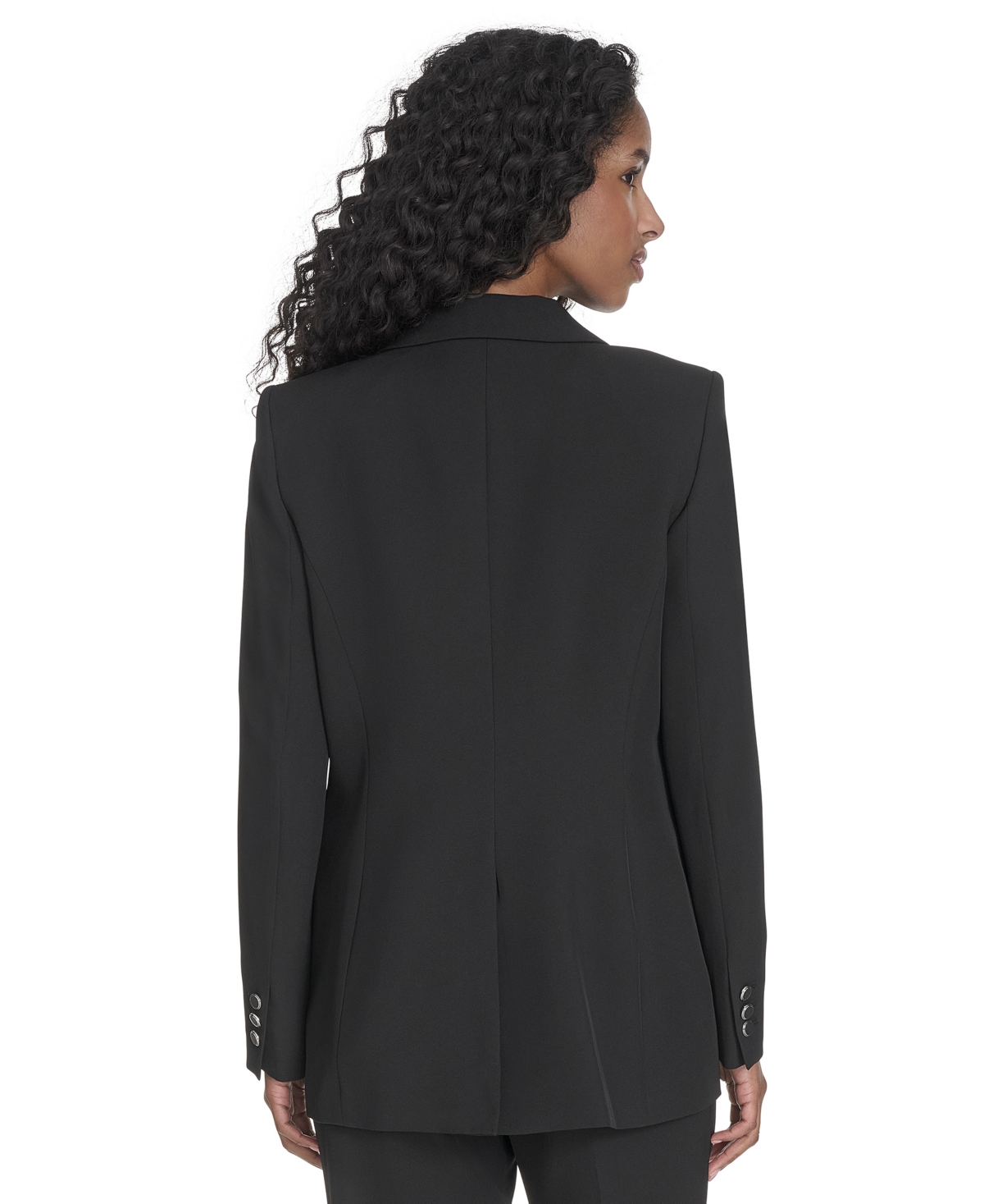 Calvin Klein Women's One-button Blazer In Black