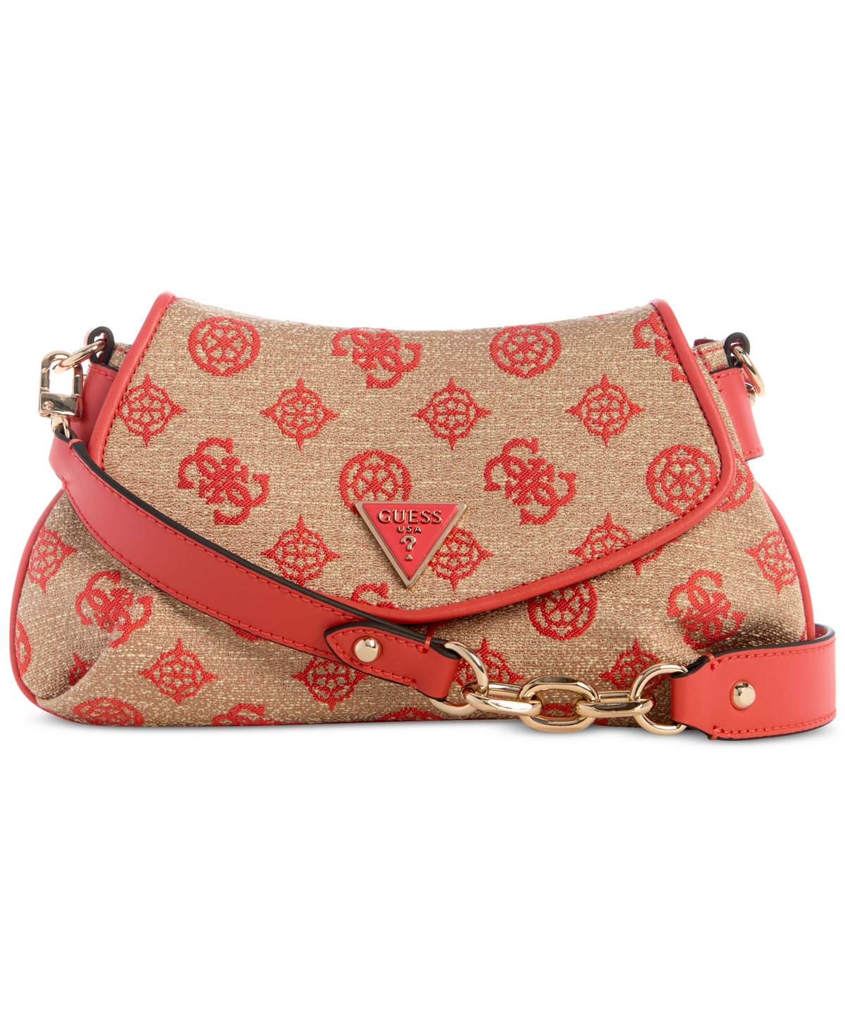 GUESS BEYZA SMALL FLAP SHOULDER BAG 