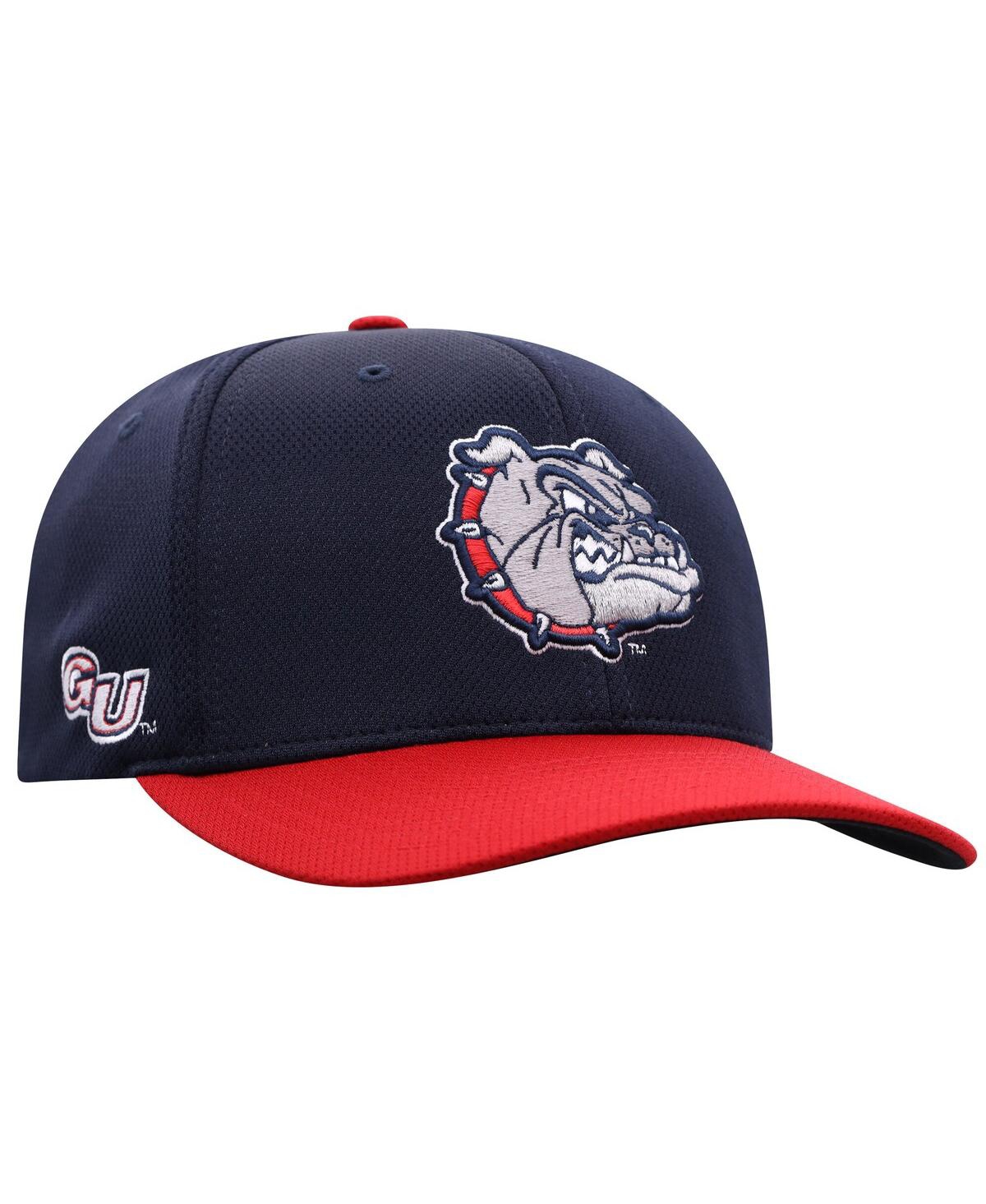 Top Of The World Men's True Navy Gonzaga Bulldogs Reflex Fitted Hat In True Navy