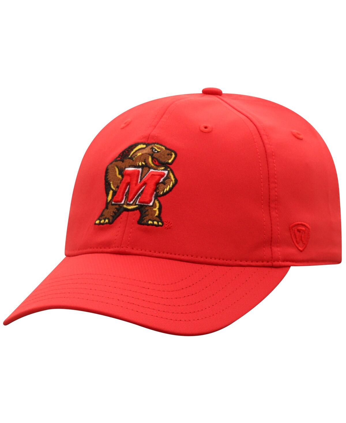 Top Of The World Men's Red Maryland Terrapins Victory Trainer Adjustable Hat In Red