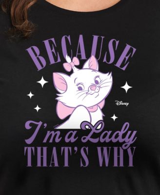 Trendy Plus Size The Aristocats I'm a Lady Graphic Crew Neck T-Shirt