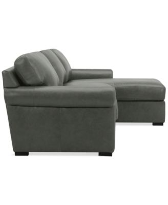 Radley Roll Arm 104" 3-Pc. Leather Sectional