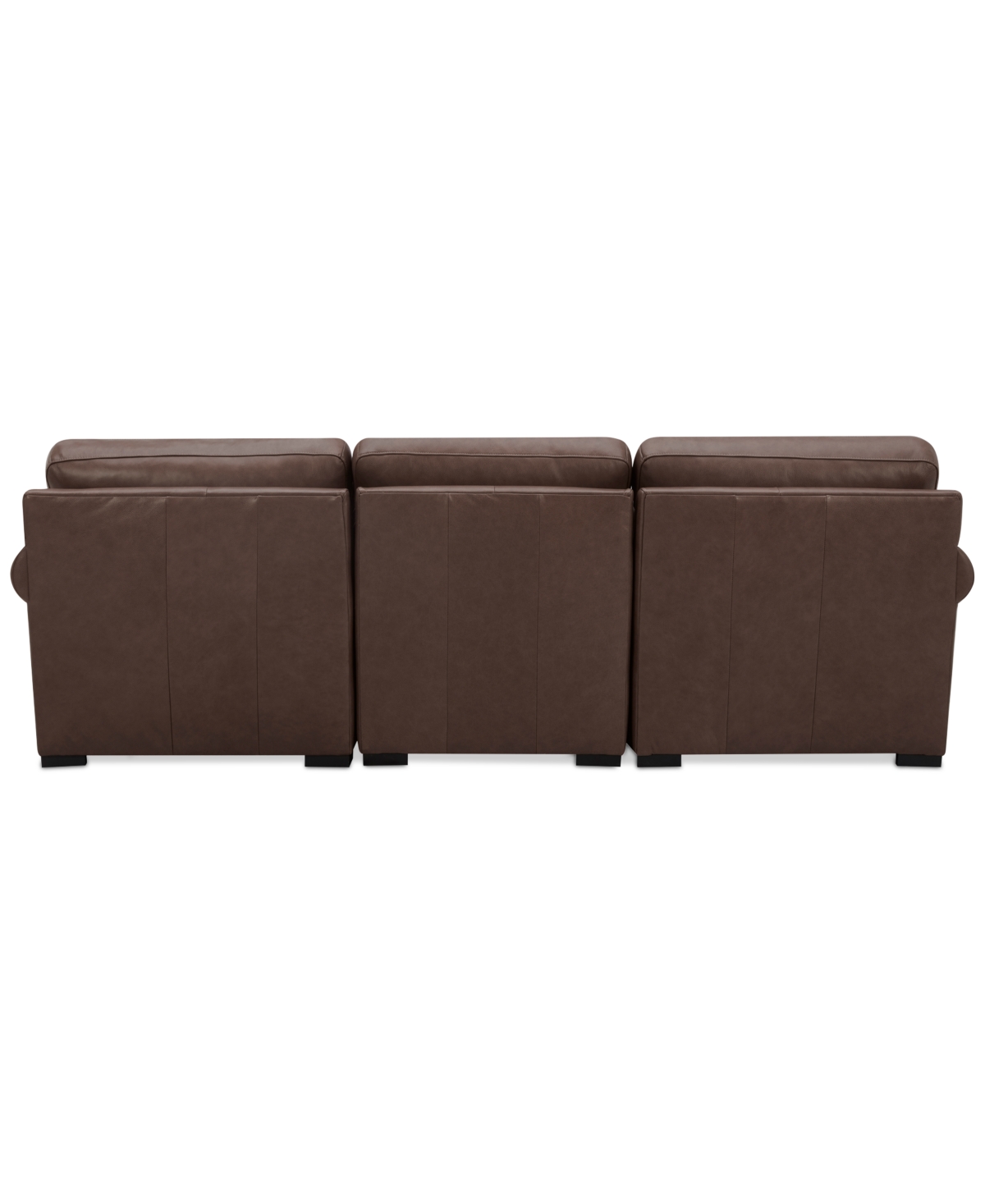 Macy's Radley Roll Arm 104" 3-pc. Leather Sectional, Exclusively At