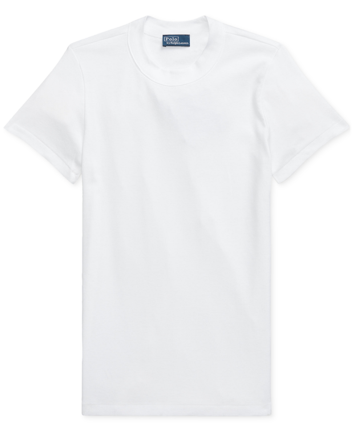 Polo Ralph Lauren Cotton Jersey Cropped Crewneck Tee In White