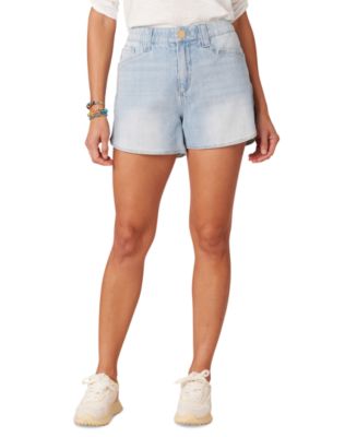 Democracy Women's AbSolution Skyrise Dolphin Denim Shorts - Macy's