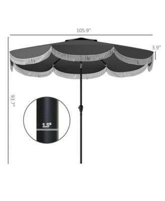 9FT Patio Umbrella UPF 30+ Vented Market Umbrella