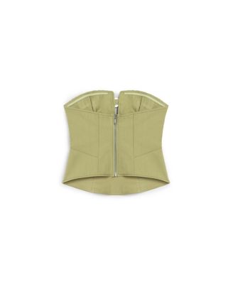Women's Almond-Accented Crop Top