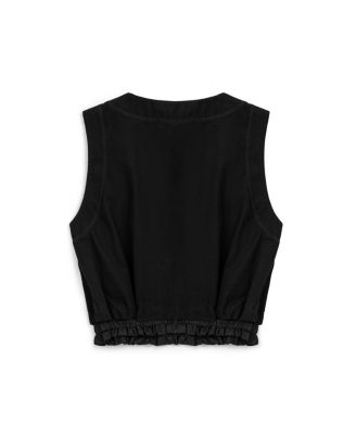 Women's Crop Top with Printed Detail