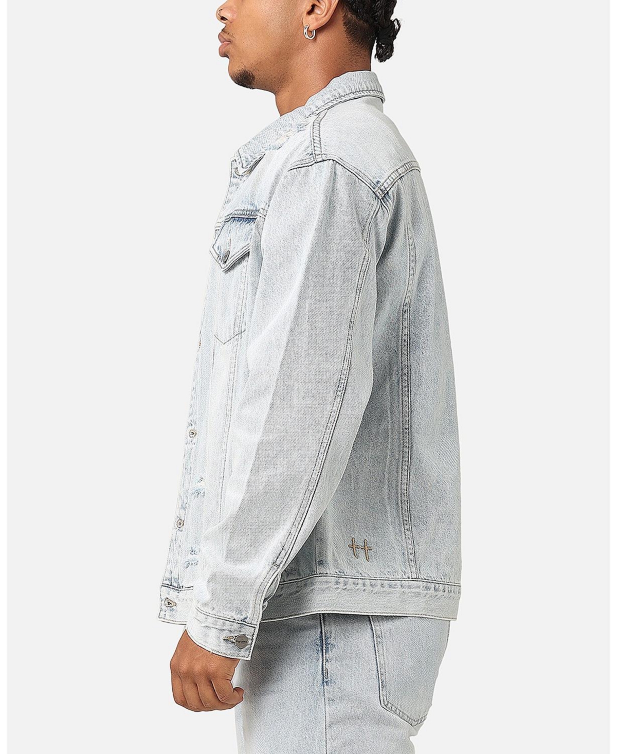 Men's Denim Trucker Jacket - Washed black