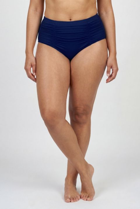 Плавки-брифы, высокая посадка, утягивающий эффект — Swimsuits for All, цвет: Тёмно-синий